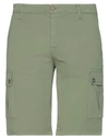 Designers Man Shorts & Bermuda Shorts Military Green Size 28 Cotton, Elastane