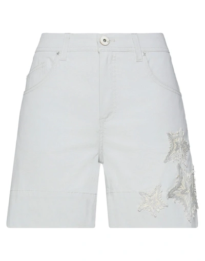 Lorena Antoniazzi Woman Shorts & Bermuda Shorts Light Grey Size 0 Cotton, Elastane