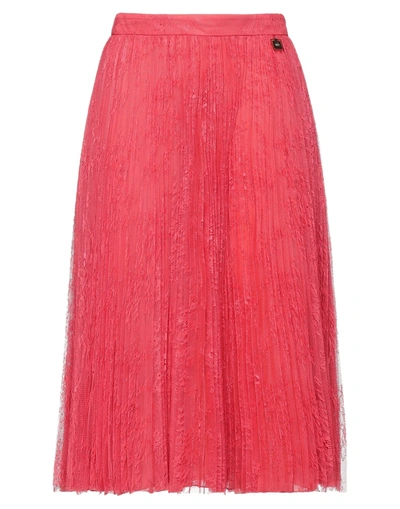 Elisabetta Franchi Midi Skirts In Red