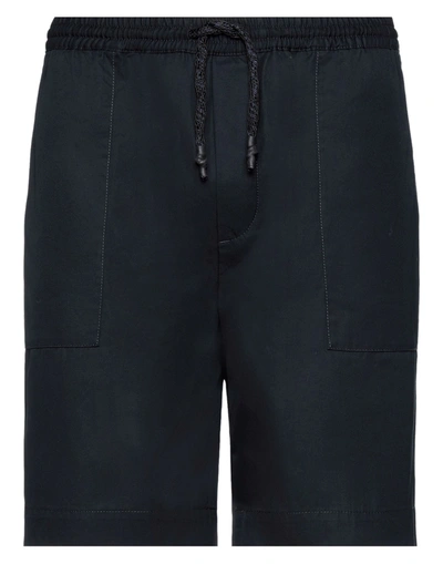 Pence Man Shorts & Bermuda Shorts Midnight Blue Size S Cotton