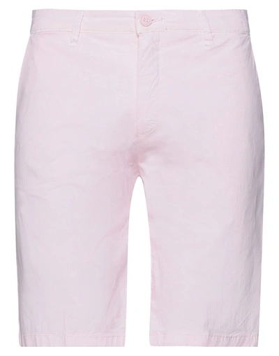 Liu •jo Man Man Shorts & Bermuda Shorts Pink Size 28 Cotton, Elastane