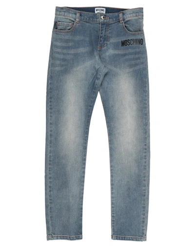 Moschino Teen Kids' Jeans In Blue