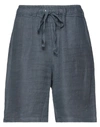 Crossley Man Shorts & Bermuda Shorts Slate Blue Size L Linen
