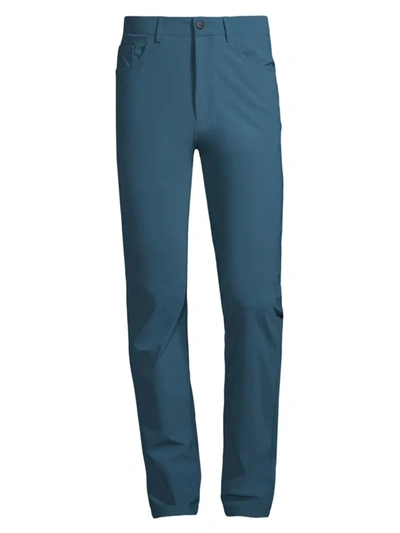 Saks Fifth Avenue Collection Stretch Traveler Pants In Spruce