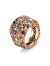 Fabergé Women's Emotion 18k Yellow Gold Multi-stone & Diamond Grande Ring