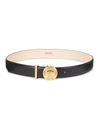 VERSACE WOMEN'S MEDUSA MEDALLION LEATHER BELT,400015314198