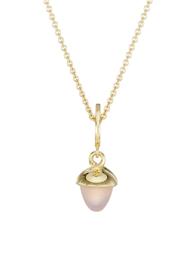 Tamara Comolli Women's Flamenco 18k Yellow Gold & Chalcedony Pendant Necklace