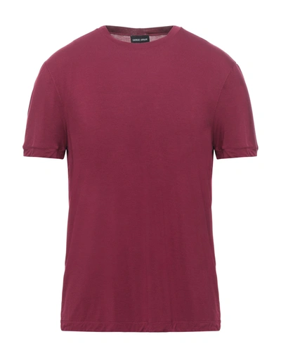 Giorgio Armani T-shirts In Red