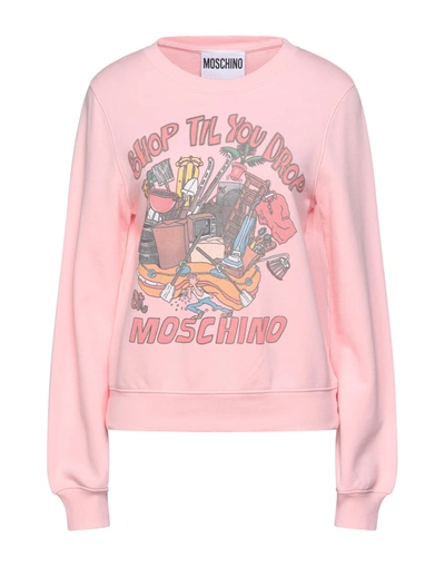 Moschino Sweatshirts In Pink