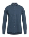 Drumohr Man Shirt Blue Size Xs Cotton