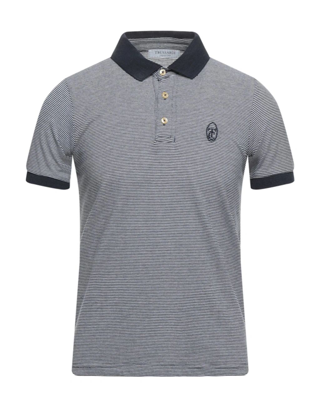 TRUSSARDI ストライプ ポロシャツ TRUSSARDI ストライプ ポロシャツ