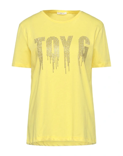 Toy G. T-shirts In Yellow