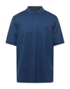 Giorgio Armani Polo Shirts In Navy Blue