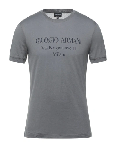 Giorgio Armani T-shirts In Grey