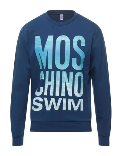 Moschino Sweatshirts In Blue