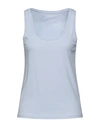 Majestic Tank Tops In Pastel Blue