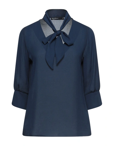 Spago Donna Blouses In Blue