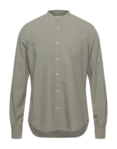 Brooksfield Shirts In Sage Green