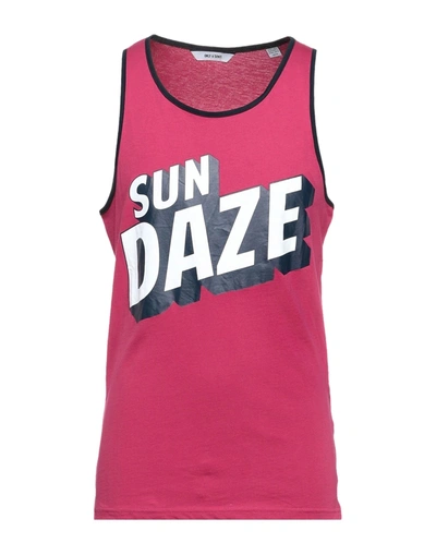 Only & Sons Tank Tops In Fuchsia