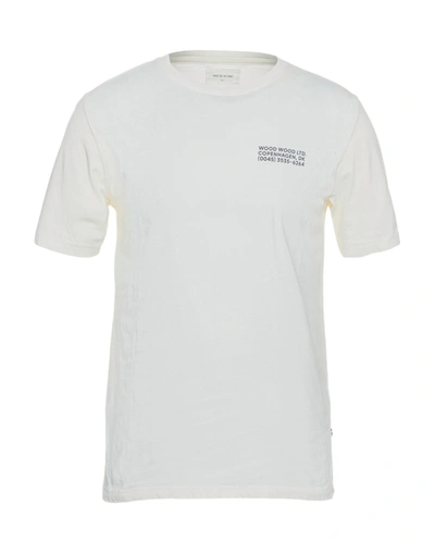 Wood Wood T-shirts In White