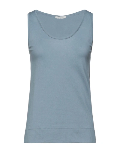 Circolo 1901 Tank Tops In Slate Blue
