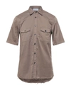 Aglini Shirts In Beige