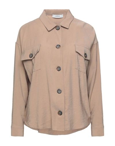 Alpha Studio Shirts In Beige