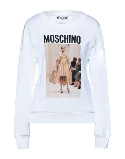 Moschino Sweatshirts In White