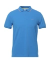 Sun 68 Polo Shirts In Blue