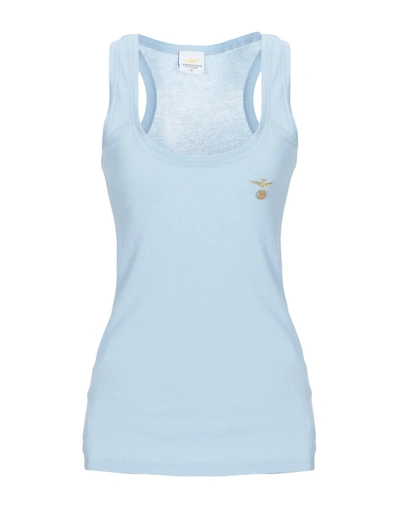 Aeronautica Militare Tank Tops In Sky Blue