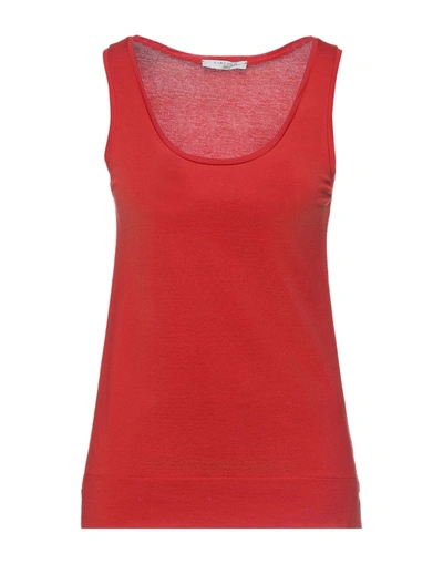 Circolo 1901 Tank Tops In Red