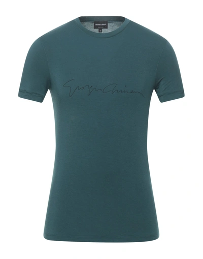 Giorgio Armani T-shirts In Green