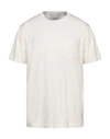 People (+)  Man T-shirt Ivory Size L Cotton In White