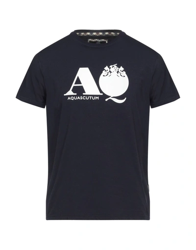 Aquascutum T-shirts In Blue