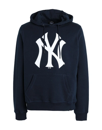 47 FELPA IMPRINT BURNSIDE PULLOVER HOOD NEW YORK YANKEES MAN SWEATSHIRT MIDNIGHT BLUE SIZE L COTTON, PO,12680181CP 5