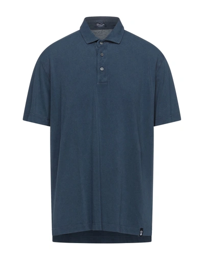 Drumohr Polo Shirts In Blue