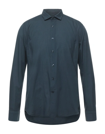 Tintoria Mattei 954 Shirts In Dark Blue
