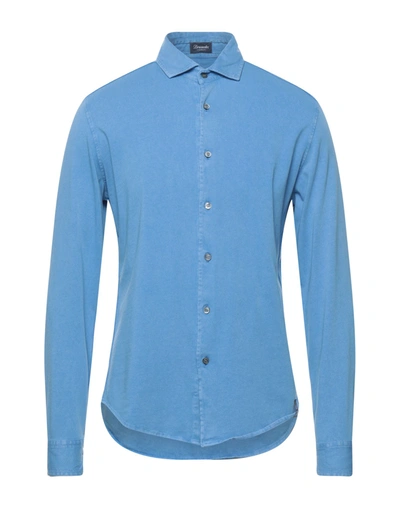 Drumohr Shirts In Blue
