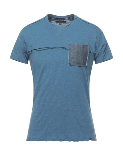 Yes Zee By Essenza T-shirts In Pastel Blue