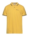 Ben Sherman Man Polo Shirt Yellow Size S Organic Cotton
