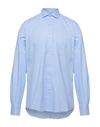 Trussardi Shirts In Sky Blue