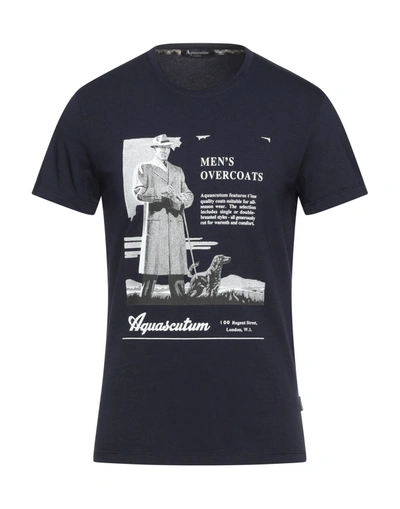 Aquascutum T-shirts In Blue