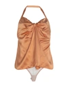 Mauro Grifoni Grifoni Woman Bodysuit Orange Size 4 Viscose