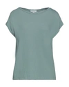 CROSSLEY CROSSLEY WOMAN T-SHIRT SAGE GREEN SIZE S COTTON, LINEN,12683809KX 5