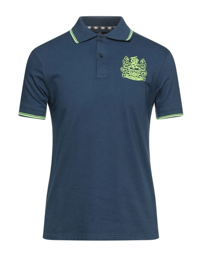 Aquascutum Polo Shirts In Blue