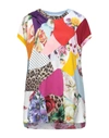 Dolce & Gabbana Multicolor Patchwork Short Sleeve Blouse Top In Multi