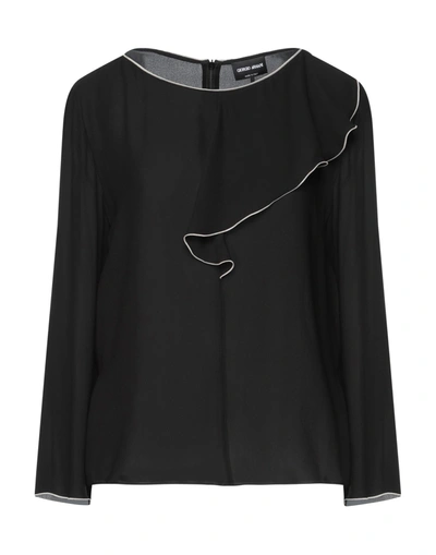 Giorgio Armani Blouses In Black