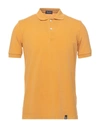Drumohr Polo Shirts In Yellow