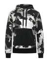 Dolce & Gabbana Multicolor Camouflage Men Hooded Sweater In Black
