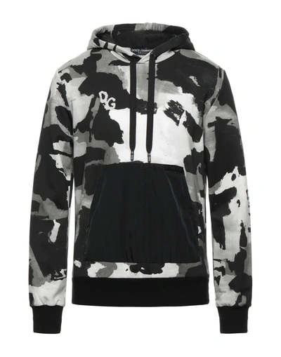 DOLCE & GABBANA DOLCE & GABBANA MAN SWEATSHIRT BLACK SIZE 40 COTTON, POLYAMIDE, VISCOSE, POLYURETHANE, ELASTANE,12685725UM 1